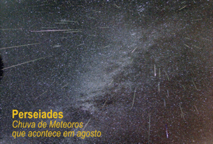 chuva de meteoros em perseiades