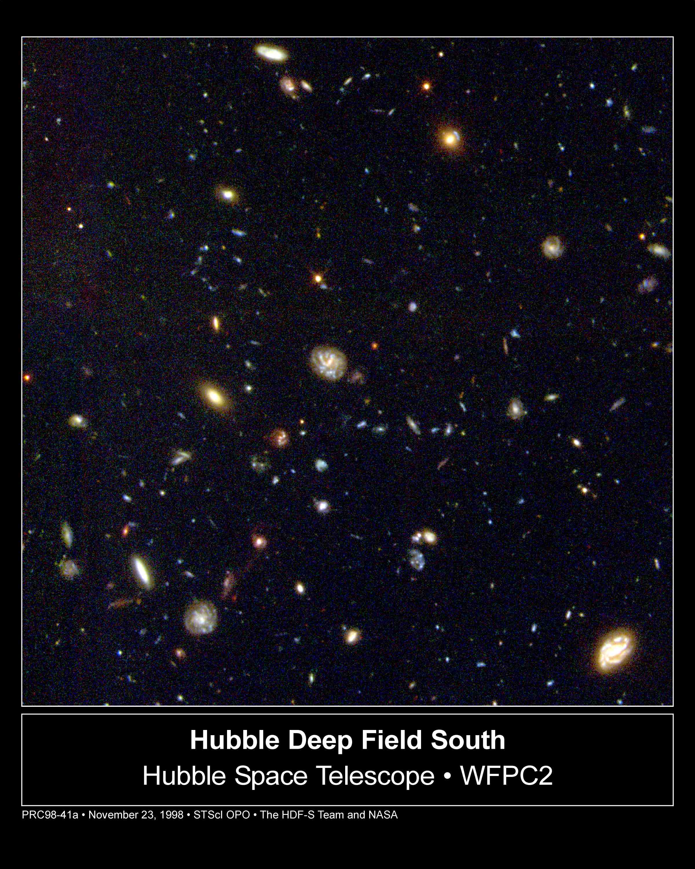 sul do ceu profundo tirado pelo hubble