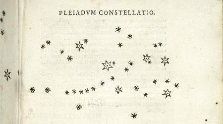 posicionamento das estrelas obervadas por galileo
