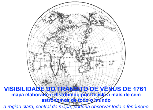 mapa de delisle mostra onde seria possivel observar o fenomeno, indicando a area da europa e asia