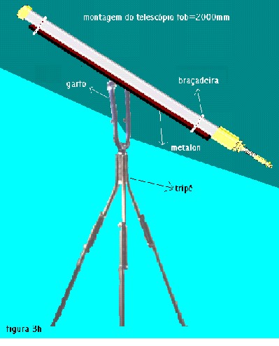 telescopio montado