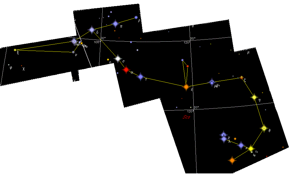 constelação de escorpiao