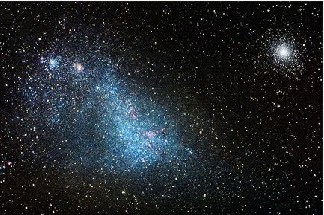 Pequena Nuvem de Magalhães e o Aglomerado de 47 Tucano