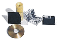 utilize filmes fotográficos queimados com vela, plásticos coloridos, radiografias, vidros esfumaçados, disquetes, CDs.