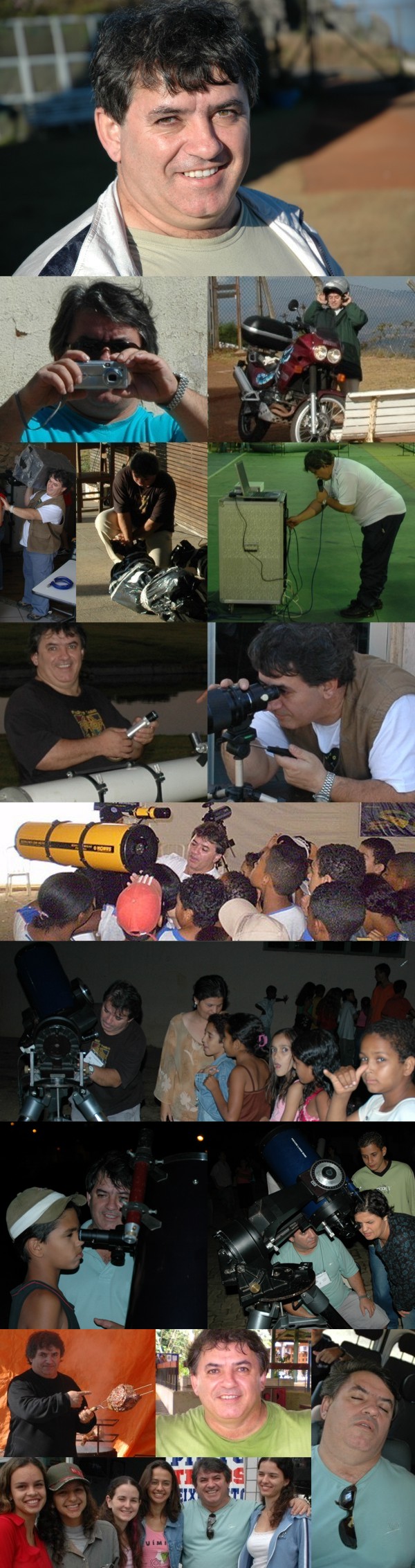 Fevereiro/08 - “Ener Borba” - Fotógrafos diversos

        O Ener é astrônomo amador e há mais de dez anos é colaborador do “Frei Rosário”. Atualmente é o coordenador da “Quarta Crescente”, além de participar ativamente de quase todos os nossos eventos.
        
        Dentre as suas paixões, além da astronomia, estão a fotografia e a motocicleta. Não tem medo de encarar qualquer serviço e está sempre de bom humor. É super atencioso no trato com o público.
        
        Existem dúvidas se ele de fato é gaúcho, embora faça um churrasco como poucos (ele também é nosso churrasqueiro oficial). Tem sempre uma relação de carinho e respeito com nossos monitores. Ronca como ninguém.
        
        