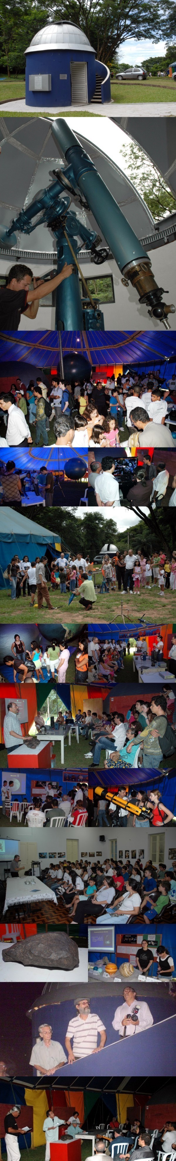 Fevereiro/09 - (Re)inauguração do 'Telescópio do Museu' - (Vários)

        Dia 23 passado, comemoramos a abertura do 'Ano Internacional da Astronomia' em Belo Horizonte com uma bela festa científica, onde o ponto alto foi a (re)inauguração do 'Observatório do Museu' (projeto apoiado pela Fapemig).
        
        Como foi a festa:
