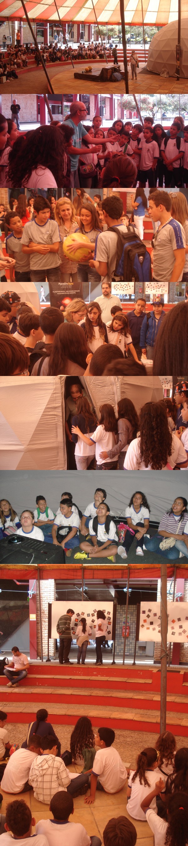 Setembro/13 -   'Os Neurônios são as Estrelas' - Fotógrafos Diversos

        Em setembro participamos do '3o Simpósio Internacional de Neurociências', realizado na UFMG, com a oficina 'Os Neurônios são as Estrelas' (Coordenada pelos Profs. Renato Las Casas e Angela Maria Ribeiro).
      
        Agradecemos novamente à HiperLab, que mais uma vez nos emprestou um planetário digital de última geração, com o qual levamos os visitantes a um passeio pelo interior do Sistema Solar e de um Neurônio.