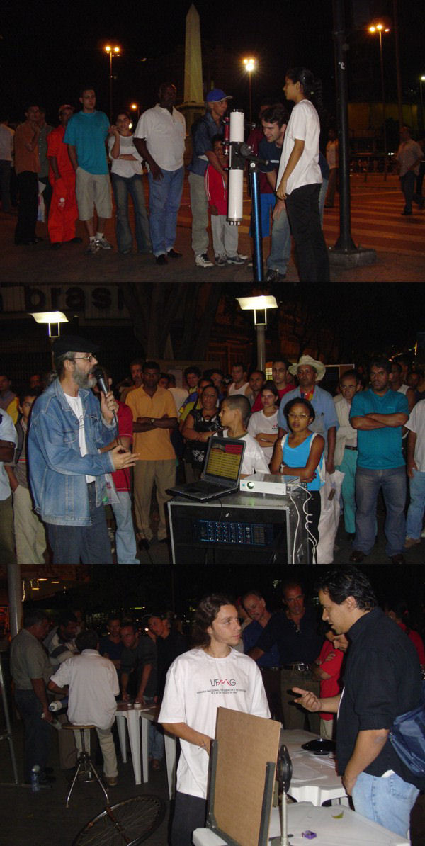 Novembro/04 - Primeira Semana Nacional de Ciência e Tecnologia: Brasil Olhe para o Céu - Livia S. Las Casas. (Empresária) Atividades do 'Frei Rosário', na Praça 7 (centro de Belo Horizonte), durante a Primeira Semana Nacional de Ciência e Tecnologia: Brasil Olhe para o Céu. 