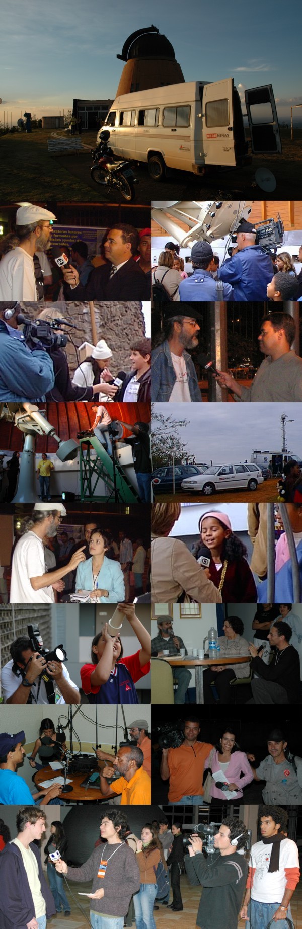 Março/06 - “Papagaio” no Observatório - Guilherme Murici (Monitor OAFR) e outros. Soltando “papagaio” e aprendendo física.