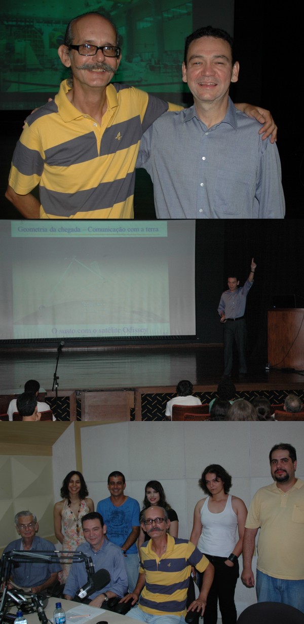 Dezembro/12 - Ivair Gontijo novamente no Universo Fantástico
        - Fotógrafos Diversos
  
        No final de dezembro, Ivair Gontijo esteve no Brasil e disponibilizou um dia de sua agenda para o público do 'Universo Fantástico'. Inicialmente ele ministrou uma palestra no Centro Cultural da UFMG. Em seguida fomos para os Estudios da Inconfidência, onde ele, ao vivo, respondeu perguntas dos ouvintes; do público da palestra; do Prof. Renato Las Casas; da 'Curiosa'; e de convidados especiais.
        
        Mais uma vez, foi um grande sucesso a participação do Ivair Gontijo no Universo Fantástico.