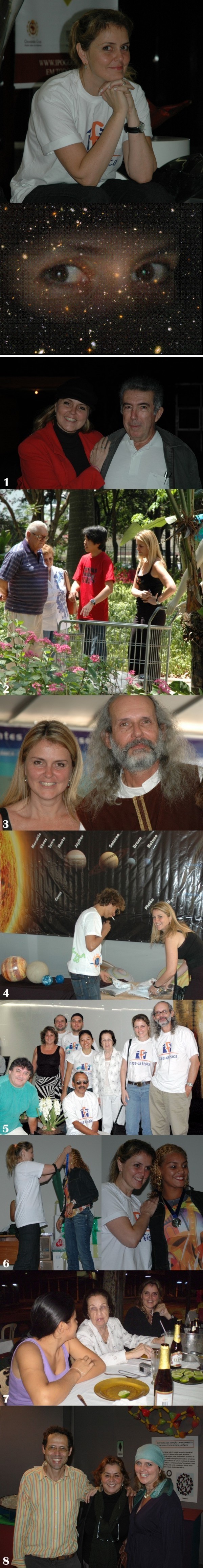 Junho/09 - Leticia Myrrha - Diversos

        Ela nos deixou muito precocemente no dia 1 de maio passado.
        
        Formada em física pela UFMG lecionava na PUC Minas. Foi a idealizadora e coordenadora do 'Circo da Física', um dos projetos de ensino e divulgação de ciências de maior sucesso daquela instituição. Foi também uma das maiores incentivadoras e colaboradoras dos projetos 'Ciência na Rodoviária' e 'Ciência no Parque', que desde 2004 vem sendo promovido pela Secretaria de Ciência e Tecnologia de Minas Gerais, durante a anual Semana Nacional de Ciência e Tecnologia. Era grande incentivadora e parceira em vários projetos do 'Frei Rosário'.
        
        Em 2003, recebeu menção honrosa durante entrega do prêmio Francisco de Assis Magalhães Gomes, pelos seus relevantes trabalhos em prol da popularização científica em Minas Gerais.
        
        Foi casada com nosso colega Prof. Luiz Paulo Ribeiro Vaz, com o qual teve um filho.
        
        A sua falta será sentida sobretudo pelas populações mais carentes, com pouco ou nenhum acesso ao conhecimento científico.
        
        1- No 'Frei Rosário', com o Prof. Alaor;
        
        2- No 'Ciência no Parque', mostrando orgulhosamente, com a ajuda de um monitor, o seu trabalho para os seus pais;
        
        3- No 'Ciência no Parque', com o Prof. Renato;
        
        4- Ajudando na infraestrutura do 'Ciência no Parque';
        
        5- Em Manaus, com a equipe do 'Frei Rosário';
        
        6- Em Manaus, condecorando uma vencedora da Olimpíada Brasileira de Astronomia;
        
        7- Tomando uma cervejinha e batendo um bom papo, que ninguém é de ferro (a Profa. Beatriz acompanha a turma com um suco);
        
        8- Visitando a Feira de Ciência e Tecnologia da Cemig em junho de 2008, com o Prof. Eduardo Valadares (UFMG/Física) e a jornalista Graça Brant (SECTES/MG), já lutando contra o câncer que a vitimou, e com o 'alto astral' que nunca perdeu.