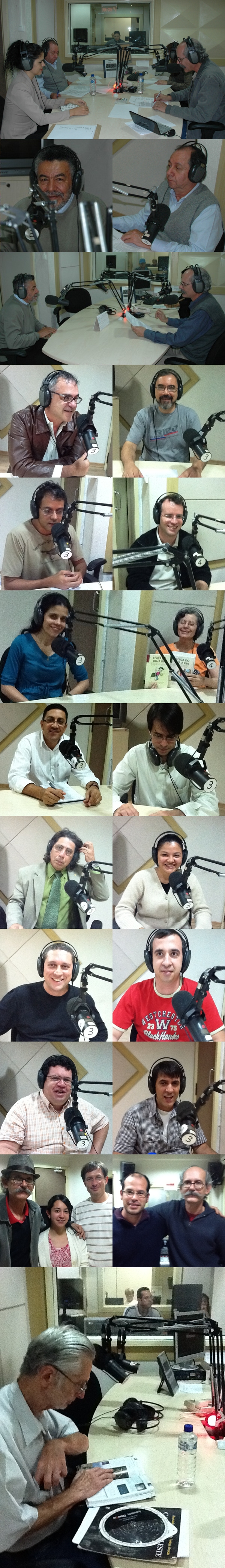 Dezembro/11 - Convidados do Universo Fantástico - Diversos

        O programa, “UNIVERSO FANTÁSTICO”, é uma parceria de nosso Grupo com a Rádio Inconfidência AM (ondas médias 880; ondas curtas 6010 ou internet). Ele vai ao ar, ao vivo, toda sexta feira, das 21:00 às 21:55h, e é reprisado nos domingos, ao meio dia. Nele, assuntos científicos atuais são tratados de forma simples e precisa. E você pode participar por telefone (ao vivo) ou por e-mail universofantastico@inconfidencia.com.br.
   
        Grande parte do grande sucesso do programa devemos aos convidados, que sempre, com muita boa vontade, abandonam parte de seus afazeres na sexta feira à noite para transmitir ciência para os ouvintes do programa.
   
         Já passaram pelo Universo Fantástico, pesquisadores; professores; engenheiros; filósofos; historiadores; etc., das mais diversas áreas, além de reitores; diretores de institutos de pesquisa e administradores em geral da área científica. Infelizmente não temos fotos de todos para publicarmos aqui.