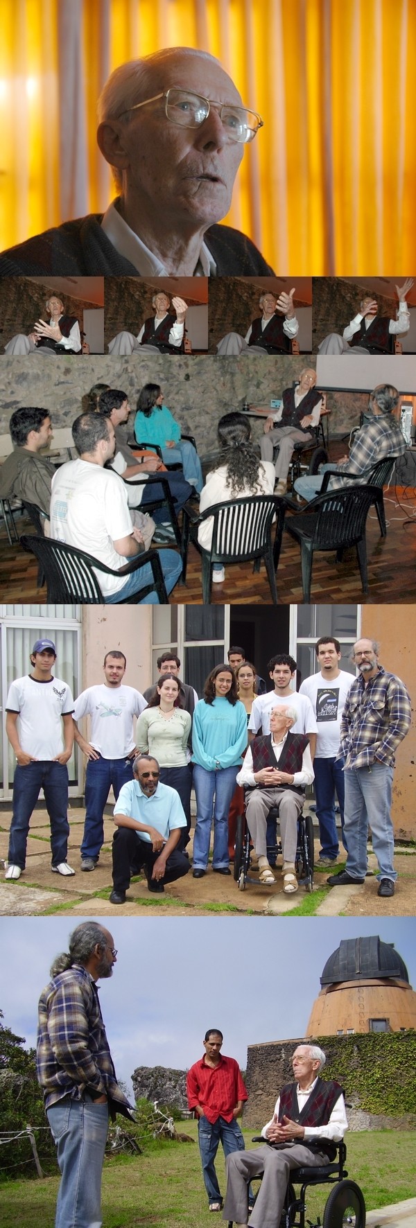 Maio/06 - EFoto Histórica: Visita de Henrique Wikrota - Fotógrafos Diversos

        No final da manhã de 01/04/06 fomos agraciados com a visita ao “Frei Rosário” de Henrique Wikrota, hoje com 91 anos. Ele, juntamente com sua esposa Maria da Conceição Lanna Wikrota (Dona Zininha), foram dois dos principais, se não os principais, idealizadores de nosso observatório.